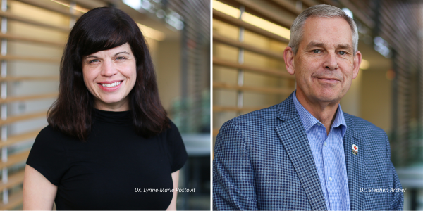 Dr. Lynne Postovit and Dr. Stephen Archer